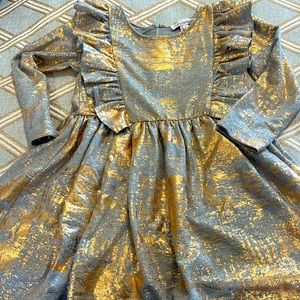 Gorgeous girls Metallic halabaloo dress, HOLIDAY READY!!